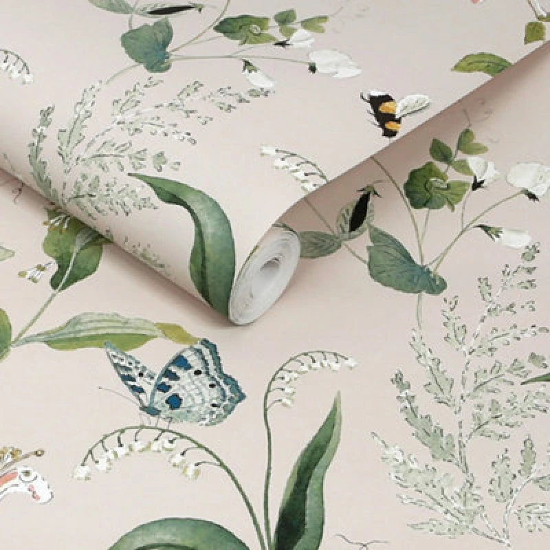 Image of Sophie Allport Wild Floral Rutland Stone Wallpaper