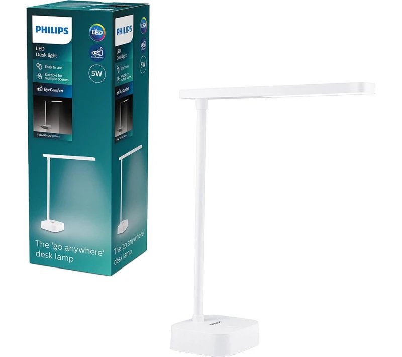 Image of Philips Tilpa LED Portable Touch Desk Lamp - White