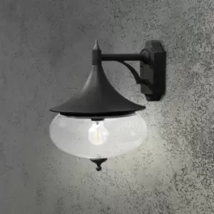 Image of Libra Outdoor Classic Dome Matt Black Down Wall, IP23