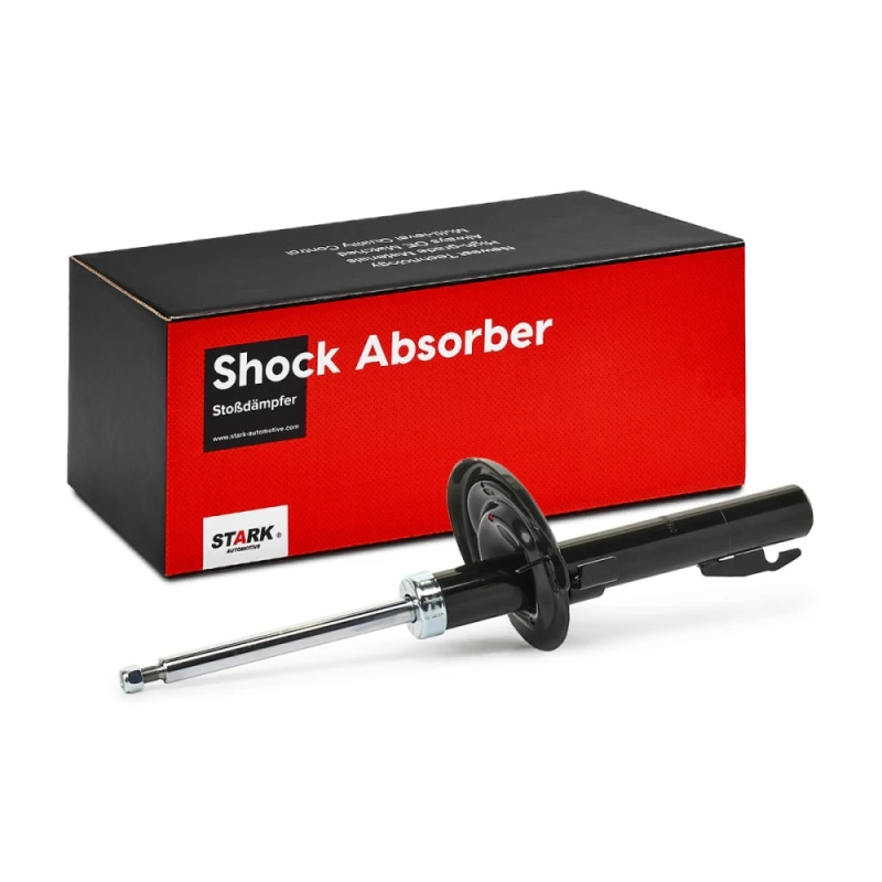 Image of STARK SKSA-0130062 Shock absorber Front Axle, Gas Pressure, Twin-Tube, Suspension Strut, Bottom Plate Shock Absorber (854)
