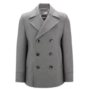 Image of Boss BOSS Hyde Peacoat - Silver