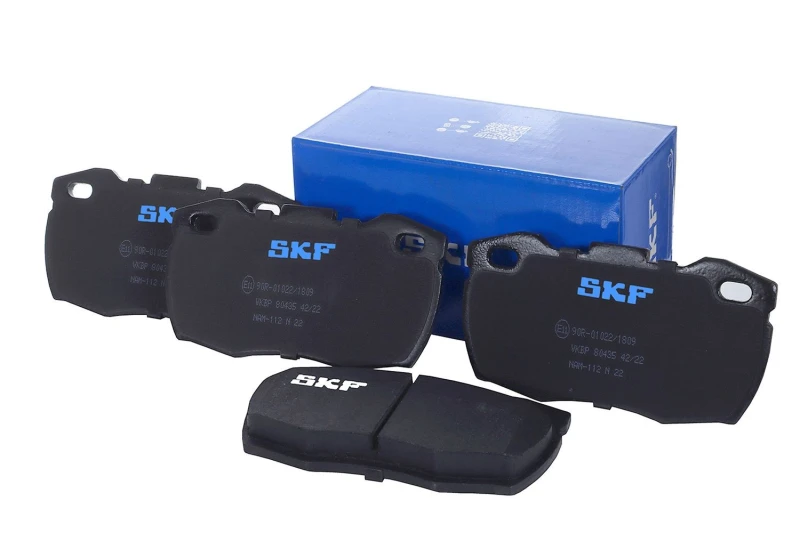 Image of SKF VKBP 80435 Brake pad set not prepared for wear warning indicator Brake Pad Set,disc brake (402)
