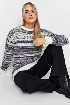 image of Tall Printed Long Sleeve Jumper