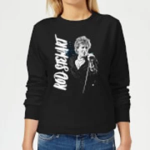 Image of Rod Stewart Poster Womens Sweatshirt - Black - XXL