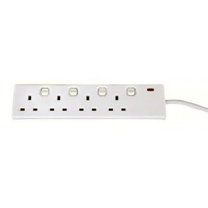 Image of Connect It 4 Gang 2m Switched 13amp Extension Lead