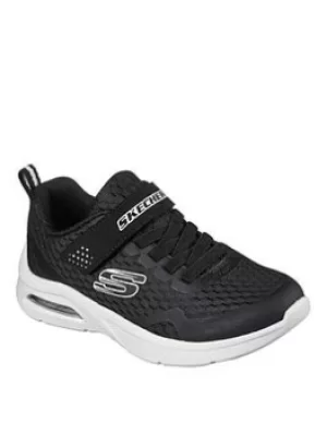 Image of Skechers MICROSPEC MAX BOYS TRAINERS, Black, Size 12 Younger