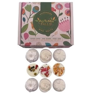 Image of Set of 9 Handmade Soya Wax Melts - Autumn Falls Botanical