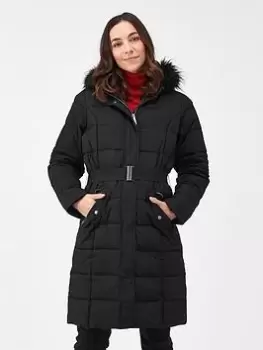 Image of Regatta Decima Baffled/quilted Jackets, Black, Size 18, Women