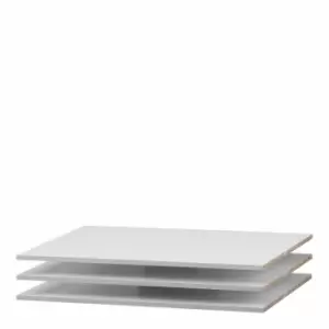 Image of Verona Set Of 3 Shelves Wide For 180Cm Wardrobe In White