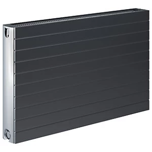Image of Henrad Everest Double Convector Designer Radiator - Grey 600 x 600 mm
