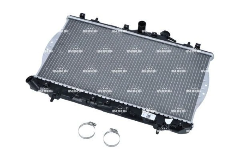 Image of NRF 53260 Engine radiator EASY FIT Brazed cooling fins, Aluminium, with mounting parts Aluminium Radiator,engine cooling (470)