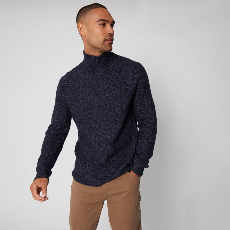 Image of Threadbare Ayres T Nk Cbl - Blue Blue M