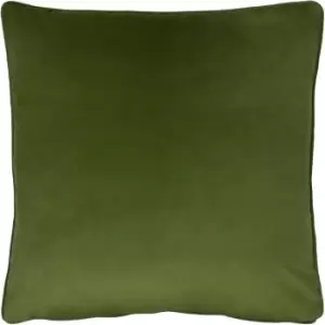 image of Opulence Soft Velvet Cushion Olive