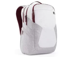 image of STM Myth 15" Notebook Backpack Case Windsor Wine White Red Slingte