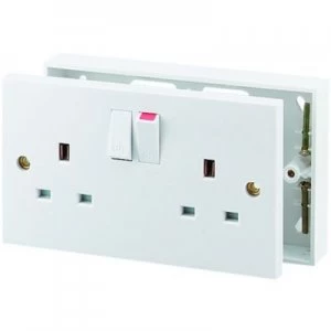 Image of Wickes Converter Kits - White Single to Double Socket