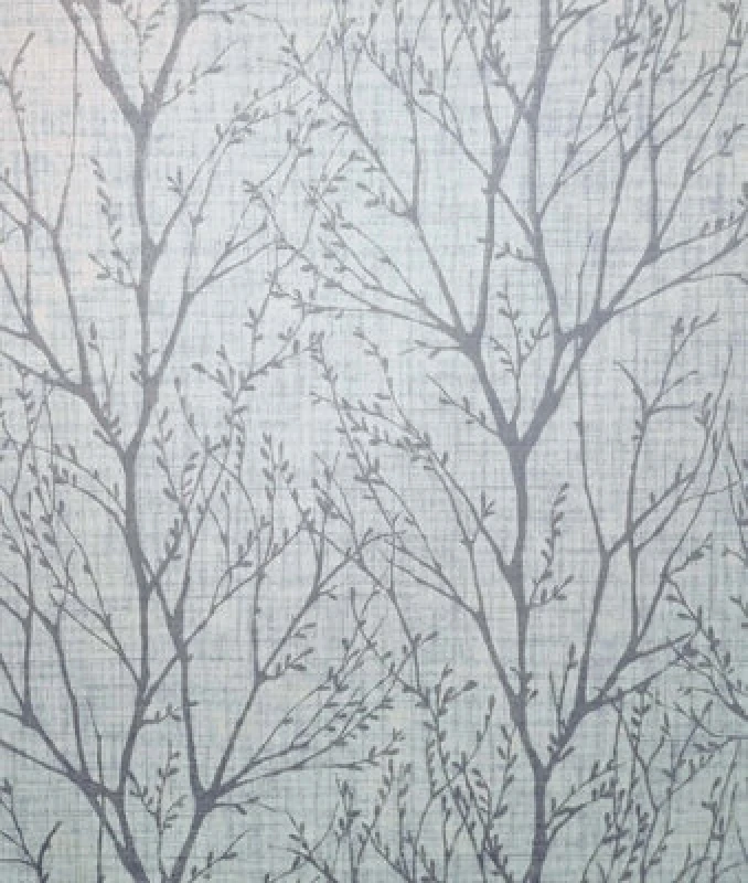 Image of Crown M1877 Lynford Trees Mid Weight Vinyl Wallpaper, Blue
