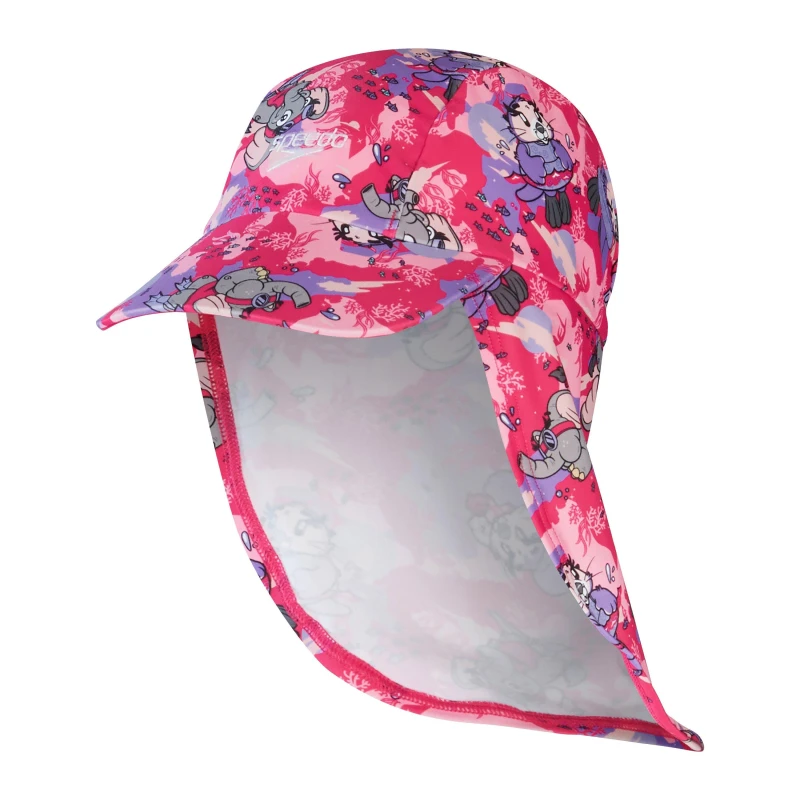 Image of Speedo Kids Side Plate Swimming Cap Pink/Purple female L