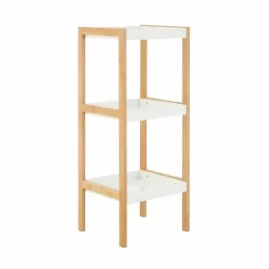 Premier Housewares Nostra Shelf Unit with 3 Tiers, white