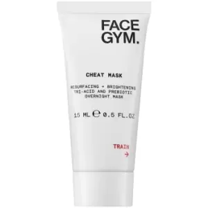 image of FaceGym Cheat Mask Resurfacing and Brightening Tri-Acid and Prebiotic Overnight Mask (Various Sizes) - 15ml