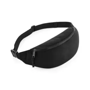 image of Bagbase Recycled Waist Bag (One Size) (Black)