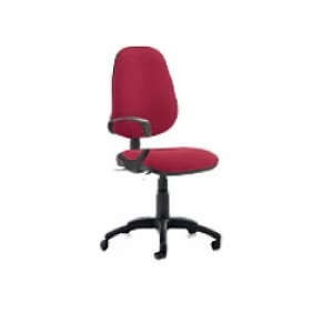 Image of Task Office Chair Eclipse II lever Wine Fabric With Loop Arms