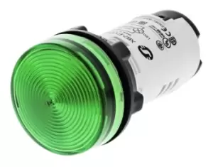 Image of Schneider Electric, Harmony XB7, Panel Mount Green LED Pilot Light, 22mm Cutout, IP20, IP54, 26.4 V ac, 30 V dc