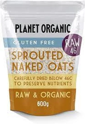 image of Planet Organic Sprouted Rolled Naked Oats 600g