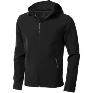 Elevate Mens Langley Softshell Jacket (L) (Solid Black)