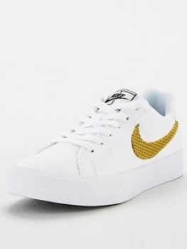 Image of Nike Court Royale AC SE - White/Sulfur, Size 4, Women