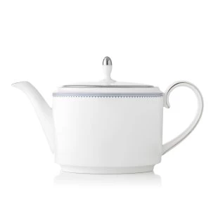 image of Wedgwood Vera wang grosgrain indigo teapot