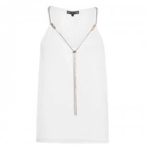 image of Biba Logo Necklace Cami - Ivory