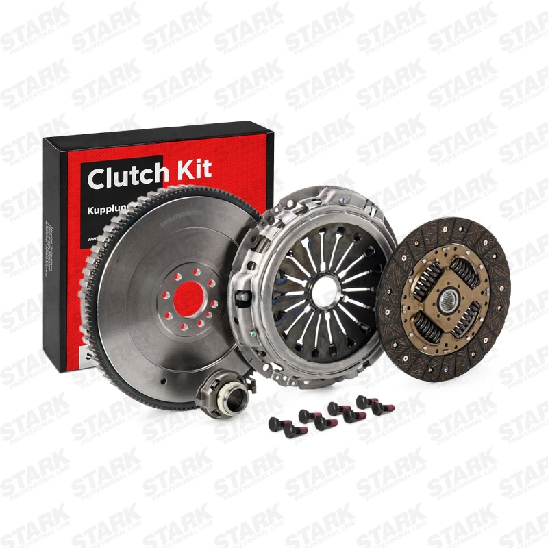 Image of STARK SKCK-0100159 Clutch with clutch pressure plate, with screw set, four Piece, Conversion from dual-mass flywheel to single-mass flywheel Clutch K