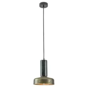 image of Larissa Lighting - Larissa Panagia Dome Ceiling Pendant Marble - Bronze 1x e14