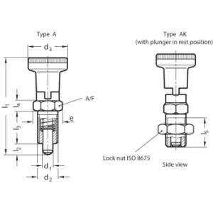 Image of GN617.1-10-AK Indexing Plunger; Steel