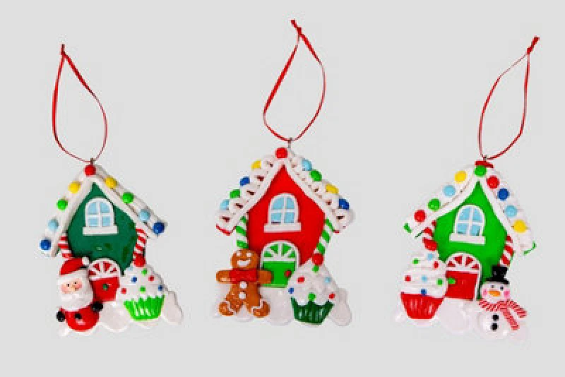 Image of Shatchi Christmas Tree Hanging Decorations 3Pcs Homes Multi