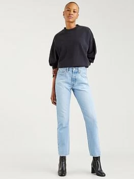 image of Levis 501 High Waist Straight Leg Jeans - Blue