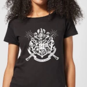 Image of Harry Potter Hogwarts House Crest Womens T-Shirt - Black