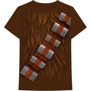 image of Star Wars - Chewbacca Chest Mens Large T-Shirt - Brown