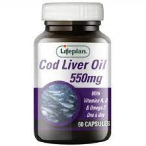 image of Lifeplan Cod Liver Oil 550mg 60 capsule