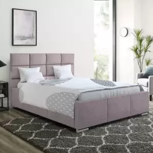 Image of Gerali Upholstered Beds - Plush Velvet, Double Size Frame, Pink - Pink