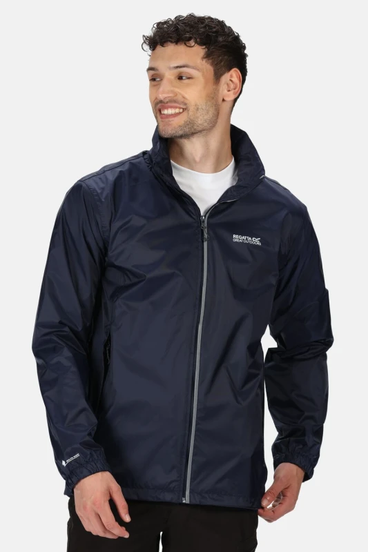 Image of Regatta Regatta Men 'Lyle IV' Waterproof Packaway Jacket in Mid Navy Size: 2X-large Mid Navy XXL Male 5051522807047