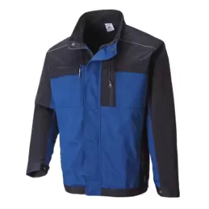 Image of Portwest Mens Texo 300 Hamburg Work Jacket Royal Blue / Navy 3XL