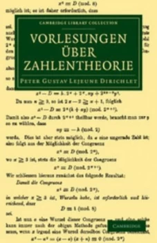 Image of Vorlesungen Uber Zahlentheorie by Peter Gustav Lejeune Dirichlet Book