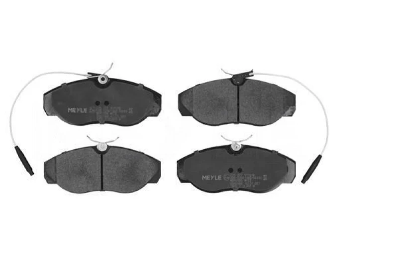 Image of MEYLE 025 217 9719/W Brake pad set Front Axle, incl. wear warning contact, Original Quality, with anti-squeak plate Brake Pad Set,disc brake (402)