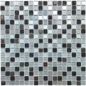 image of House of Mosaics City Glitter Mix Self Adhesive 0.09m2 Mosaic Tile