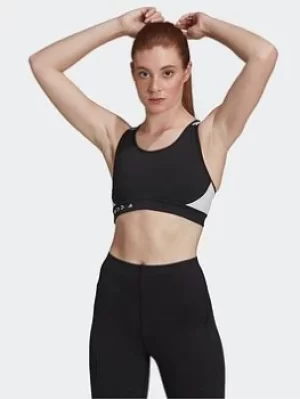 Image of adidas Karlie Kloss Believe This Bra, Black/White Size M Women