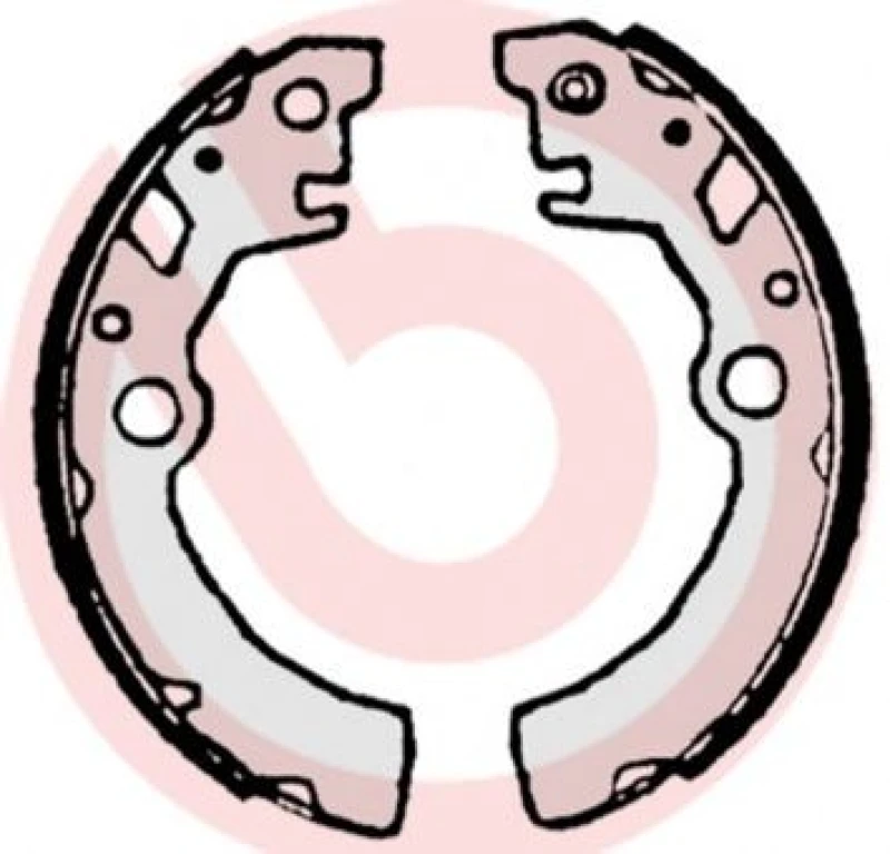 Image of BREMBO Brake Shoe Set BREMBO S 79 519