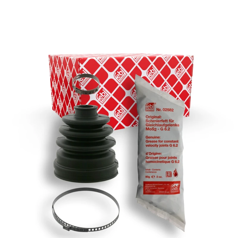 Image of FEBI BILSTEIN 18775 CV Boot Front Axle, Rubber Rubber Bellow,drive shaft (194)