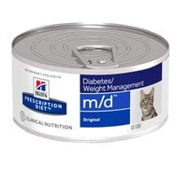 image of Hill&#39;s Prescription Diet m / d Feline Wet Food for Cats 156g