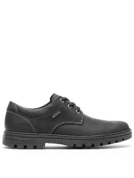 Image of Rockport Weather Or Not Shoes - Black Leather, Black Leather, Size 10, Men